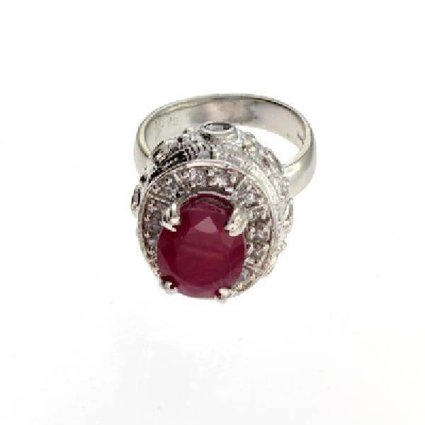 APP: 11.2k 8.09CT Ruby & Sterling Silver Ring: 8.09CT Ruby and Sterling Silver Ring - Appraisal Value: $11.2K