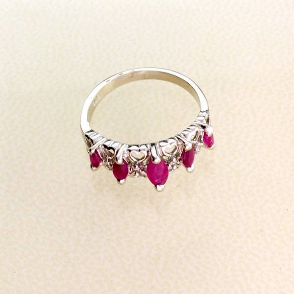 APP: 1k 0.61CT Ruby & Sterling Silver Ring: 0.61CT Ruby and Sterling Silver Ring - Appraisal Value: $1.0K