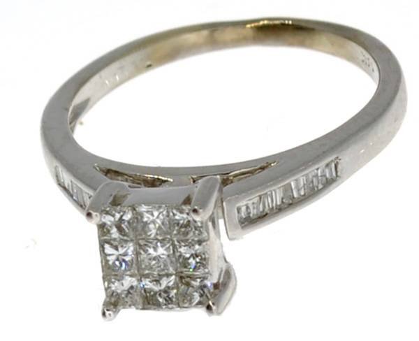 APP: 2.5k 14 kt. White Gold, 0.50CT Diamond Ring: 14 kt. White Gold, 0.50CT Diamond Ring - Appraisal Value: $2.4K