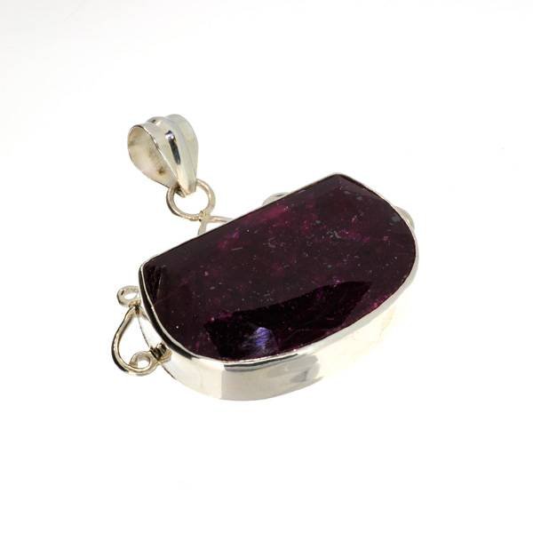 APP: 23.1k 62.25CT Ruby & Sterling Silver Pendant: 62.25CT Ruby and Sterling Silver Pendant - Appraisal Value: $23.0K