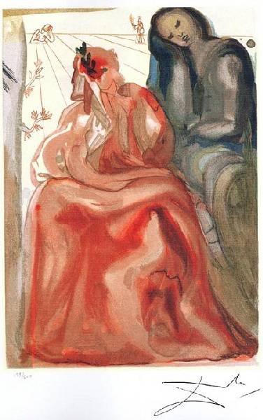 SALVADOR DALI Reawakening of Dante Mini Print, Ltd Edn: SALVADOR DALI: Reawakening of Dante Mini Print