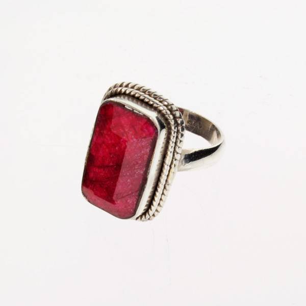 APP: 6.3k 13.10CT Ruby & Sterling Silver Ring: 13.10CT Ruby and Sterling Silver Ring - Appraisal Value: $6.2K