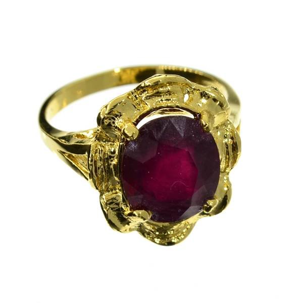 APP: 14k 3CT Oval Cut Ruby & 14kt. Over Silver Ring: 3.90CT Oval Cut Ruby and 14kt. Over Sterling Silver Ring - Appraisal Value: $14.3K <