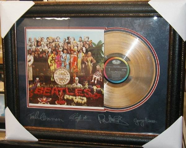 Beatles Gold Album - Plate Signatures: Beatles Gold Album - Plate Signatures ==