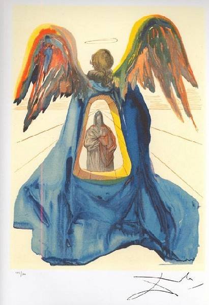 SALVADOR DALI Dante Purified Mini Print, Limited Edn: SALVADOR DALI: Dante Purified Mini Print