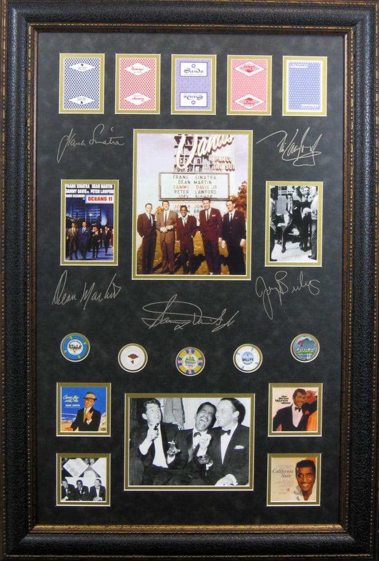 The Rat Pack Chips and Cards Museum Framed Collage 02 - Plate Signed (Vault_BA): Gov. File: M-21637 The Rat Pack Chips and Cards Museum Framed Collage 02 - Plate Signed Asset Type: CollectableShipping: $39.95. Item may require additional shipping charges due to weight or size.