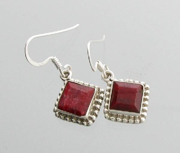 APP: 3k 5.28CT Ruby & Sterling Silver Earrings: 5.28CT Ruby and Sterling Silver Earrings - Appraisal Value: $3.0K