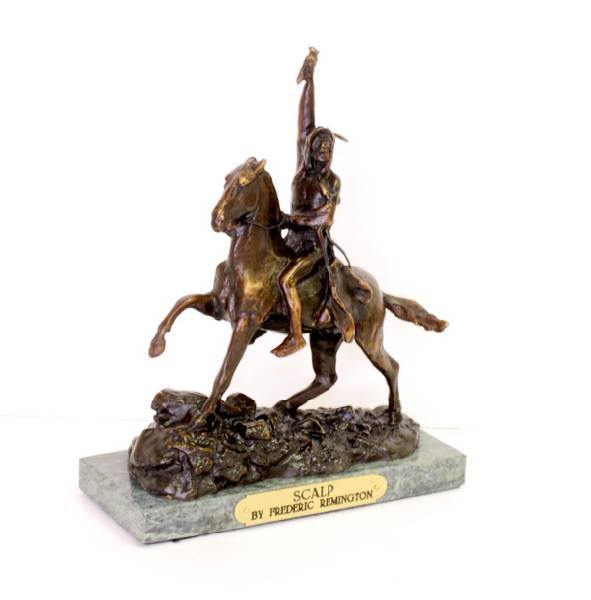 Scalp- By Frederic Remington-Bronze Reissue: Scalp- By Frederic Remington-Bronze Reissue