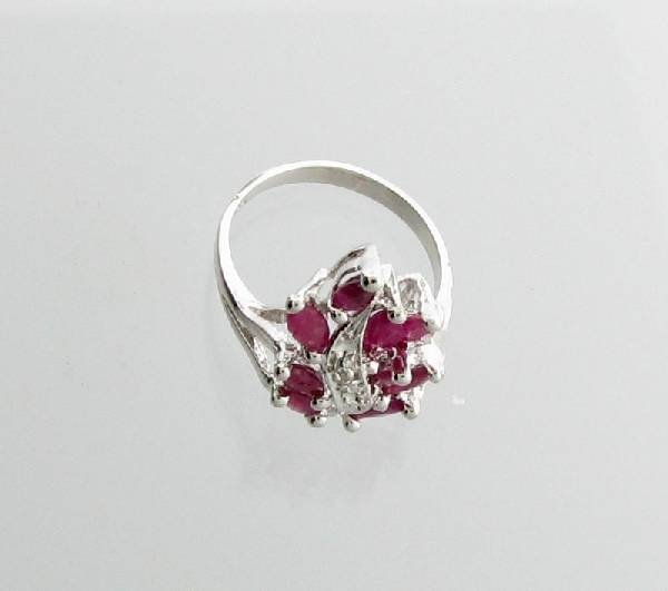 APP: 2k 2.00CT Marquise Cut Ruby & Sterling Silver Ring: 2.00CT Marquise Cut Ruby and Sterling Silver Ring - Appraisal Value: $2.3K