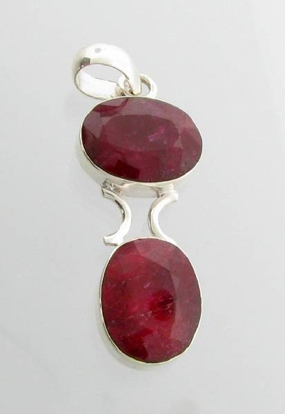 APP: 9.9k 26.79CT Ruby & Sterling Silver Pendant: 26.79CT Ruby and Sterling Silver Pendant - Appraisal Value: $9.8K