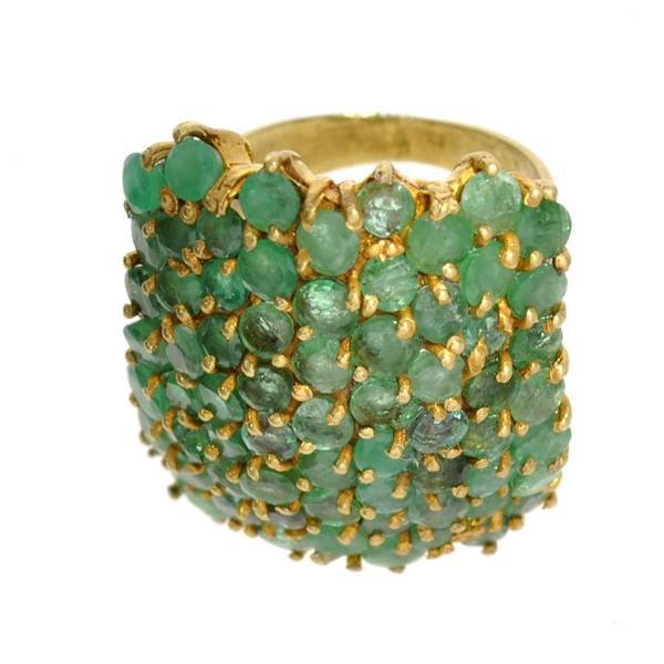 APP: 4.8k 14 kt. Gold, 6.85CT Round Cut Emerald Ring: 14 kt. Gold, 6.85CT Round Cut Emerald Ring - Appraisal Value: $4.8K