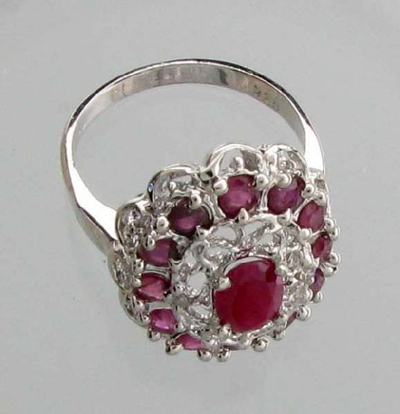 APP: 5.3k 2.47CT Ruby & Sterling Silver Ring: 2.47CT Ruby and Sterling Silver Ring - Appraisal Value: $5.2K