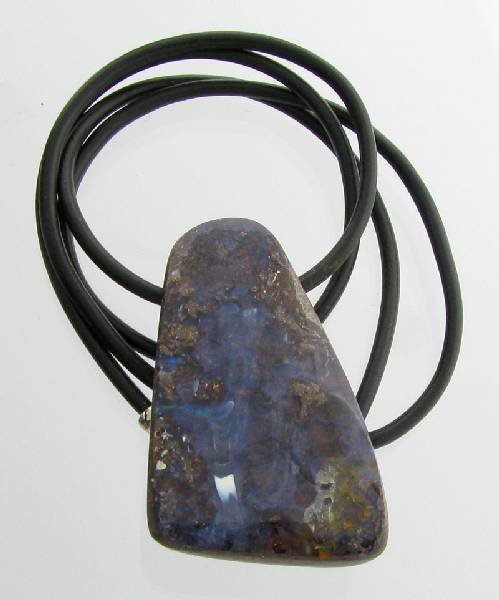 APP: 9.8k 46.45CT Boulder Opal Necklace: 46.45CT Boulder Opal Necklace - Appraisal Value: $9.8K