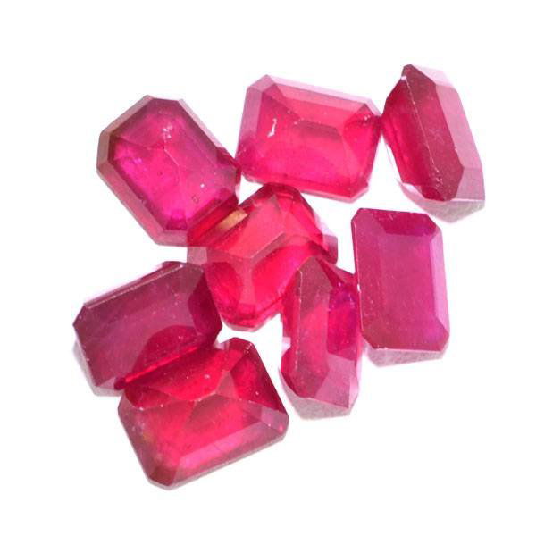 APP: 27.6k 25.09CT Emerald Cut Ruby Parcel: 25.09CT Emerald Cut Ruby Parcel - Appraisal Value: $27.5K