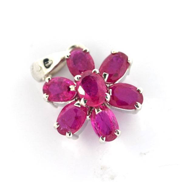 APP: 4k 2CT Oval Cut Ruby Over Sterl Silver Pendant: 2.20CT Oval Cut Ruby Platinum Over Sterling Silver Pendant - Appraisal Value: $4.4K