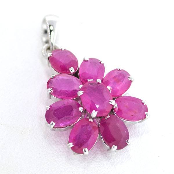 APP: 7k 10CT Oval Cut Ruby Sterl Silver Pendant: 10.00CT Oval Cut Ruby Platinum Over Sterling Silver Pendant - Appraisal Value: $7.2K