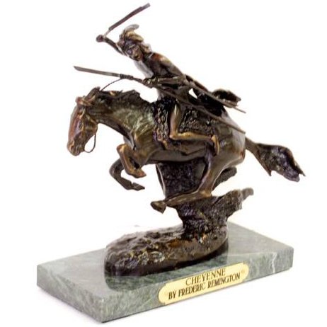 Cheyenne- By Frederic Remington- Bronze Reissue: Cheyenne- By Frederic Remington- Bronze Reissue