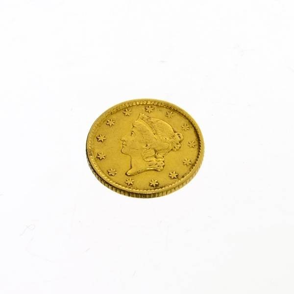 1853 U.S $1 Liberty Head Gold Coin - Investment: 1853 U.S $1 Liberty Head Gold Coin