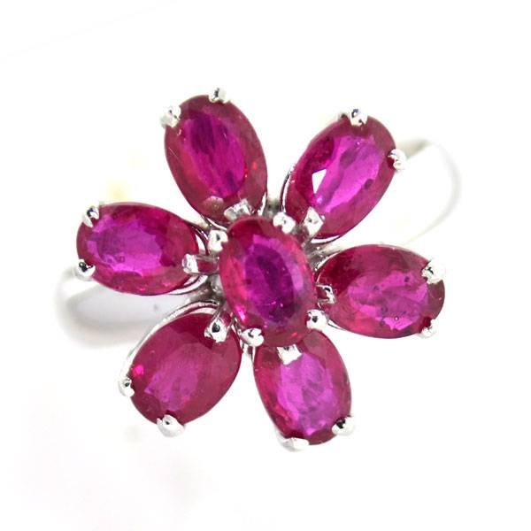 APP: 6k 2CT Oval Cut Ruby Plat Over Sterl Silver Ring: 2.95CT Oval Cut Ruby Platinum Over Sterling Silver Ring - Appraisal Value: $6.1K