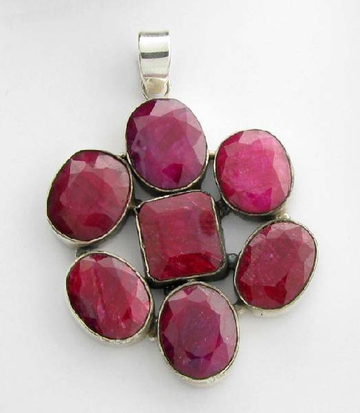 APP: 9.4k 54.67CT Ruby & Sterling Silver Pendant: 54.67CT Ruby and Sterling Silver Pendant - Appraisal Value: $9.3K