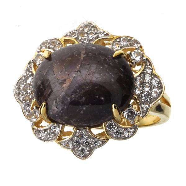 APP: 5k 14 kt Gold 16CT Ruby & Sapphire Silver Ring: 14 kt Gold 16.69CT Ruby And Sapphire Platinum Over Sterling Silver Ring - Appraisal Value: $5.0K