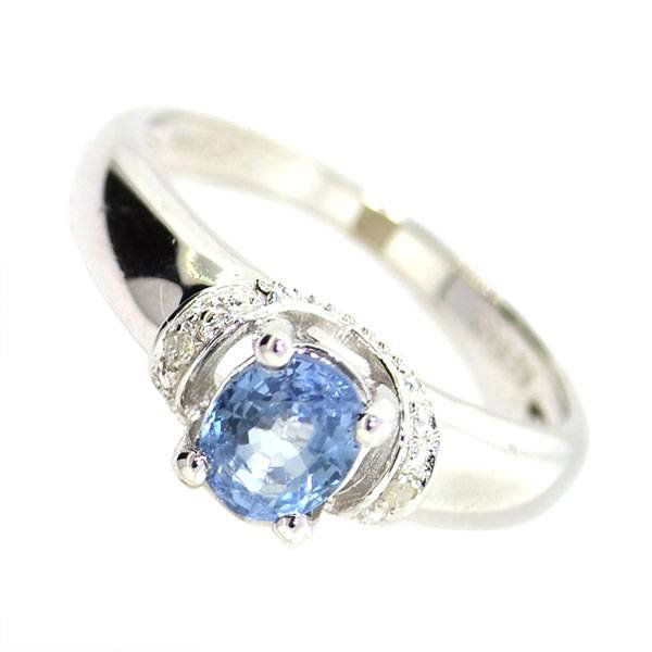 APP: 1k 0CT Sapphire & Diamond Sterl Silver Ring: 0.64CT Blue Sapphire and Diamond Platinum Over Sterling Silver Ring - Appraisal Value: $1.5K
