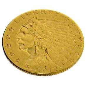 1912 U.S. $2.5 Indian Head Gold Coin - Investment