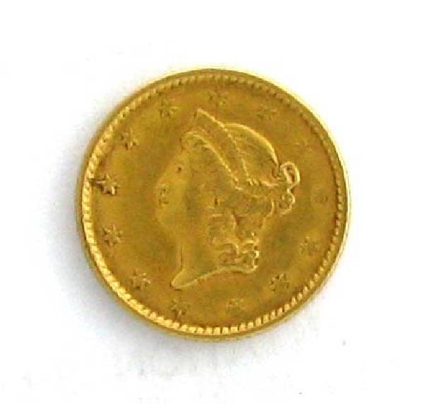 1853 $1 US Liberty Head Type Gold Coin - Investment: 1853 $1 US Liberty Head Type Gold Coin