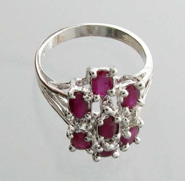 APP: 2.8k 1.85CT Ruby & Topaz Sterling Silver Ring: 1.85CT Ruby and Topaz Sterling Silver Ring - Appraisal Value: $2.8K