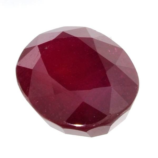 APP: 9.8k 12.27CT Oval Cut Ruby Gemstone: 12.27CT Oval Cut Ruby Gemstone - Appraisal Value: $9.8K