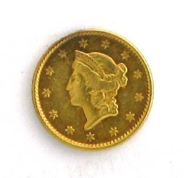 1853 $1 US Liberty Head Type Gold Coin - Investment: 1853 $1 US Liberty Head Type Gold Coin