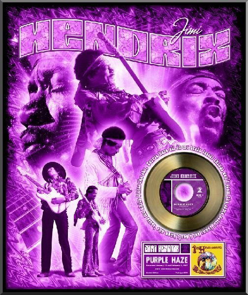 JIMI HENDRIX ''Purple Haze'' Gold 45: JIMI HENDRIX "Purple Haze"