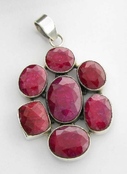 APP: 9.7k 69.52CT Ruby & Sterling Silver Pendant: 69.52CT Ruby and Sterling Silver Pendant - Appraisal Value: $9.6K