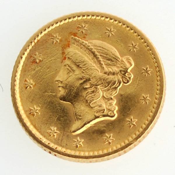 1853 $1 U.S Liberty Head Type Gold Coin - Investment: 1853 $1 U.S Liberty Head Type Gold Coin