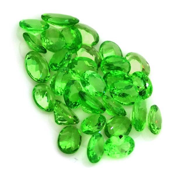 APP: 8.5k 5.66CT Oval Cut Tsavorite Parcel: 5.66CT Oval Cut Tsavorite Parcel - Appraisal Value: $8.4K