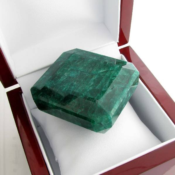 APP: 22.3k 857.25CT Emerald Cut Green Beryl Gemstone: 857.25CT Emerald Cut Green Beryl Gemstone - Appraisal Value: $22.2K
