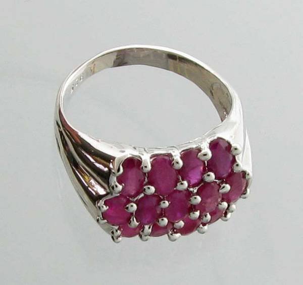 APP: 2.9k 2.57CT Oval Cut Ruby & Sterling Silver Ring: 2.57CT Oval Cut Ruby and Sterling Silver Ring - Appraisal Value: $2.8K