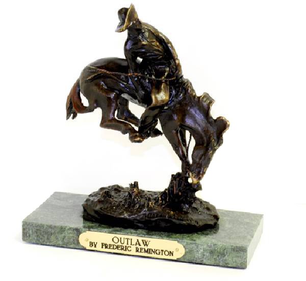 Outlaw- By Frederic Remington- Bronze Reissue: Outlaw- By Frederic Remington- Bronze Reissue