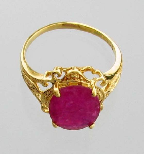 APP: 4k 2CT Oval Cut Ruby & 14kt. Sterl Silver Ring: 2.16CT Oval Cut Ruby and 14kt. Over Sterling Silver Ring - Appraisal Value: $4.0K