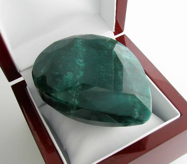 APP: 42.7k 1,643.05CT Pear Cut Green Beryl Gemstone: 1,643.05CT Pear Cut Green Beryl Gemstone - Appraisal Value: $42.7K