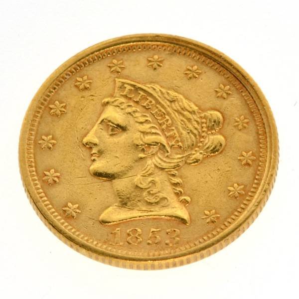 1853 $2.5 U.S. Liberty Head Gold Coin - Investment: 1853 $2.5 U.S. Liberty Head Gold Coin