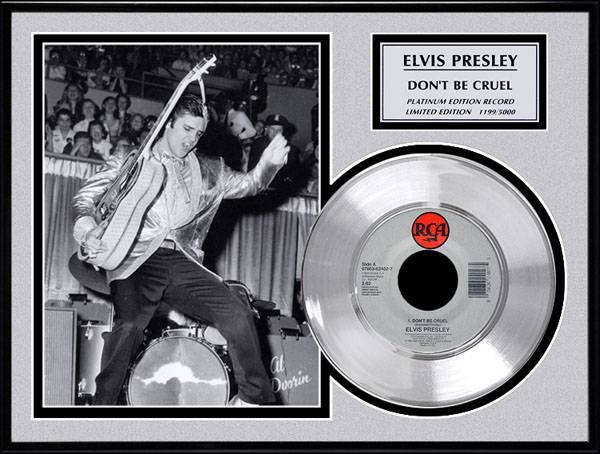 ELVIS PRESLEY "Don't be Cruel" Platinum Edition Record: ELVIS PRESLEY "Don't be Cruel"