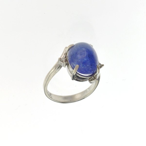 APP: 13k 14kt White Gold, 6 CT Oval Cut Tanzanite Ring: 14 kt. White Gold, 6.88CT Oval Cut Tanzanite Ring Retail Replaceme