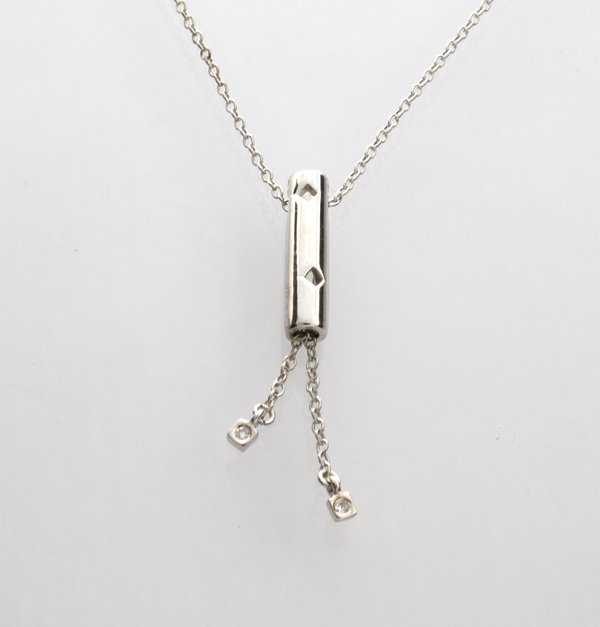 'The New Genesis" Diamond & Sterling Silver Necklace