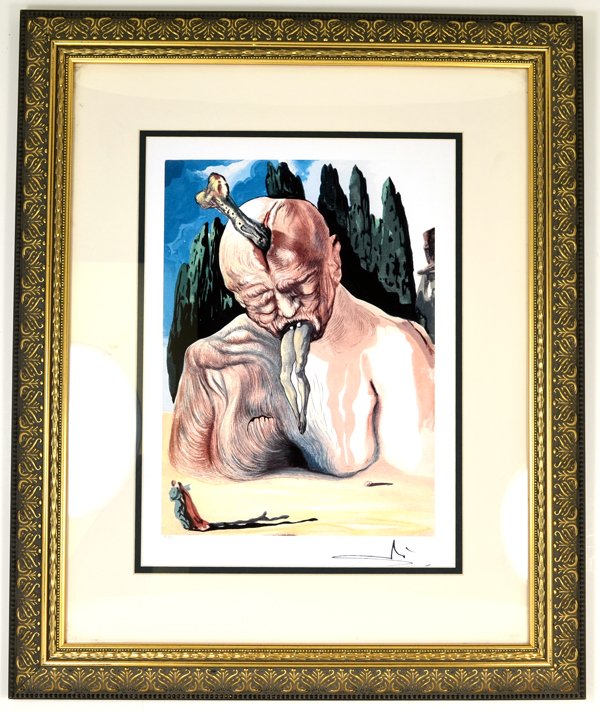 SALVADOR DALI "The Devil Logician" Museum Framed 20x24: Salvador Dali ''The Devil Logica