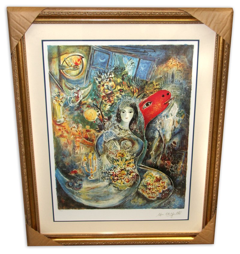 Marc Chagall 'Bella' Museum Framed & Matted Print