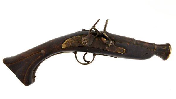 Extremely 1700's Spanish Made Pirate's Flintlock Pistol: Extremely Rare 1700's