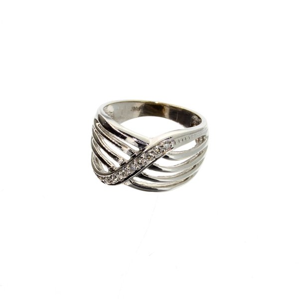 APP: 1.7k 14 kt. White Gold, 0.10CT Diamond Ring: 14 kt. White Gold, 0.10CT Diamond Ring Retail Replacement Value: