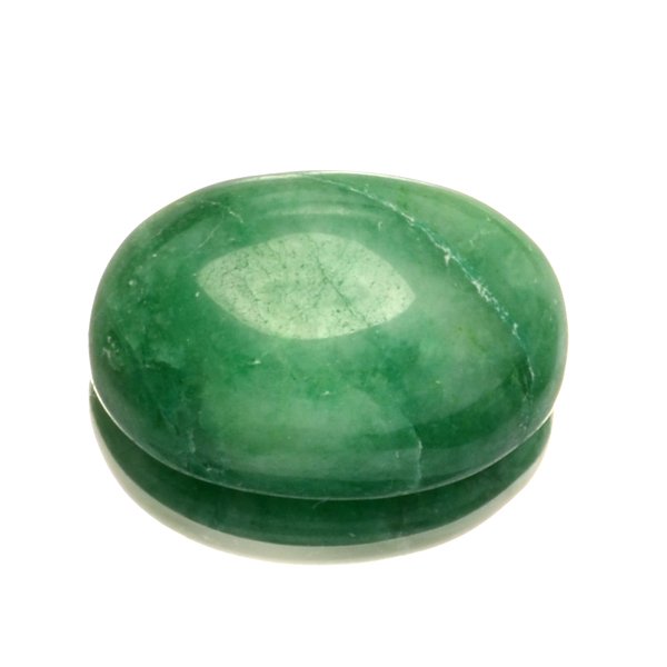 15.50CT Oval Cut Cabochon Green Beryl Gemstone: 15.50CT Oval Cut Cabochon Green Beryl Gemstone Retail Replacement