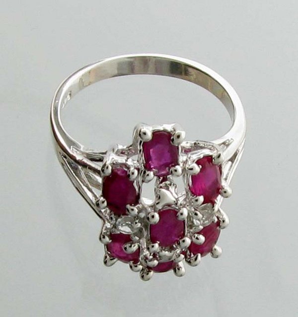 APP: 2.7k 1.80CT Ruby & Topaz Sterling Silver Ring: 1.80CT Ruby and Topaz Sterling Silver Ring Retail Replacement Value: